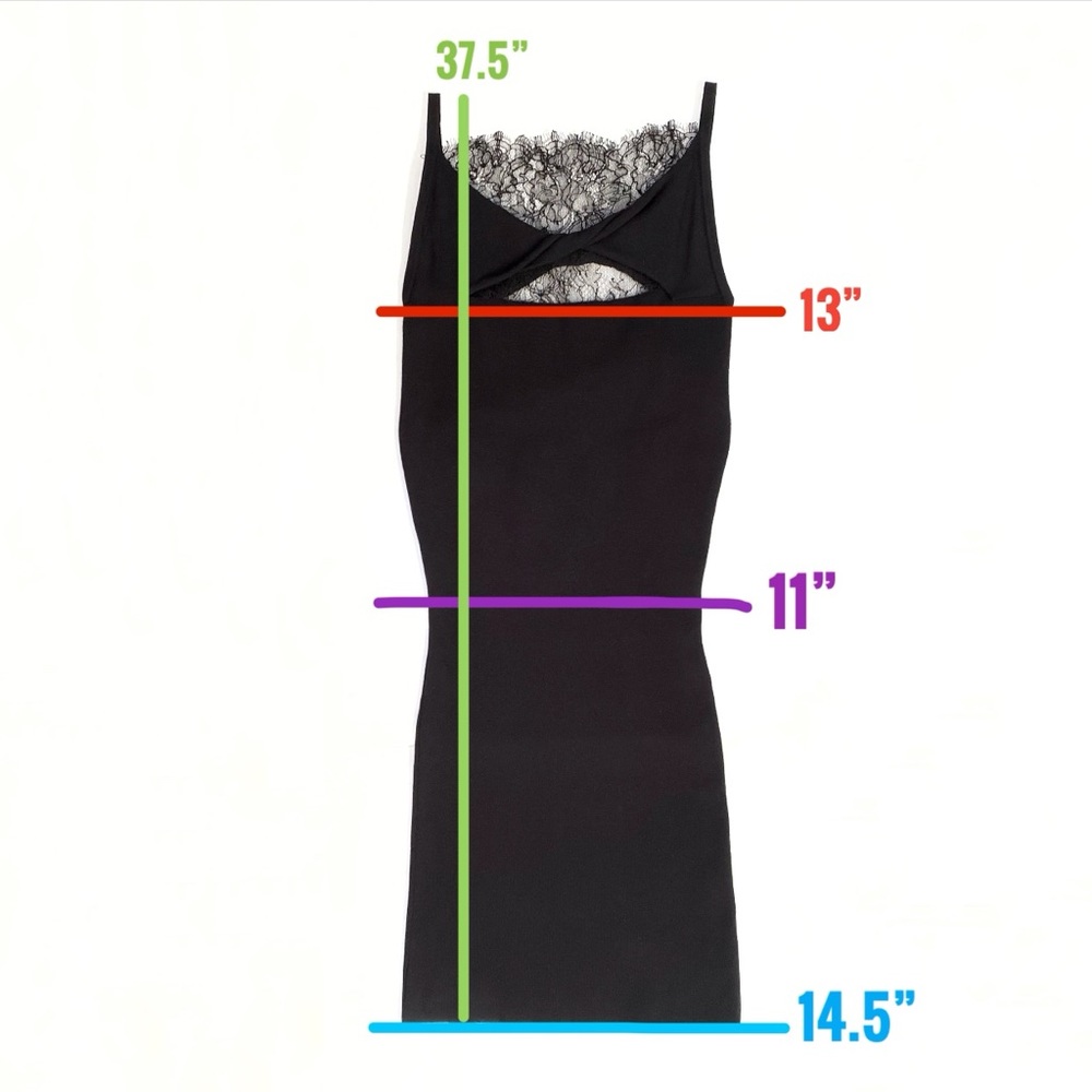 RED VALENTINO sheer lace twist cut out open back knit form fitting midi dress - Picture 12 of 12